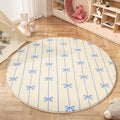 Axyaa Round Bedside Fluffy Soft Carpet, High Quality Dressing Table Rug