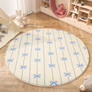 Axyaa Round Bedside Fluffy Soft Carpet, High Quality Dressing Table Rug