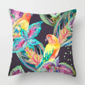Tropical Plants Parrot Feather Cushion Cover for Sofa by Axyaa