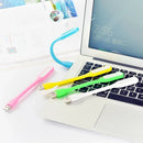 Axyaa Mini USB LED Desk Lamp 5V 1.2W Flexible Portable Night Light for Eye Protection