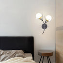 Axyaa Crystal Glass Wall Light for Bedroom Living Room Luxury Décor