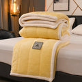 Axyaa Flannel Coral Fleece Blanket - Multi-Functional & Thickened Comforter