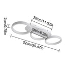 Axyaa Acrylic LED Ceiling Lamp Modern Home Decor Light Fixture White Square