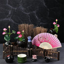Axya Sushi & Bamboo Chops BBQ Platter Decor with Seafood & Sashimi Ornaments