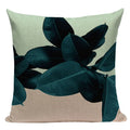 Axyaa Palm Leaves Cushion Cover - Home Decor Accent