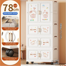 Axyaa Cartoon Foldable Storage Box, Heavy-Duty Rolling Organizer for Home - 2 Colors