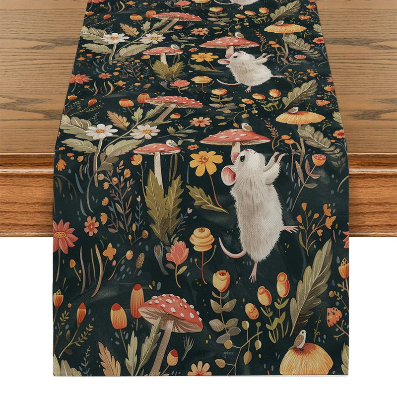 Axyaa Bohemia Table Runner Kitchen Dining Decoration Runner for Indoor Outdoor Home