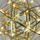 Axyaa Oval Spark Ball Stainless Steel Pendant Chandelier, LED Indoor Lighting Fixtures