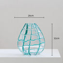 Axyaa Geometric Mesh Glass Vase - Home Decoration Terrarium & Hydroponics