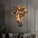 Axyaa LED Stainless Steel Crystal Chandelier Suspension Lamps