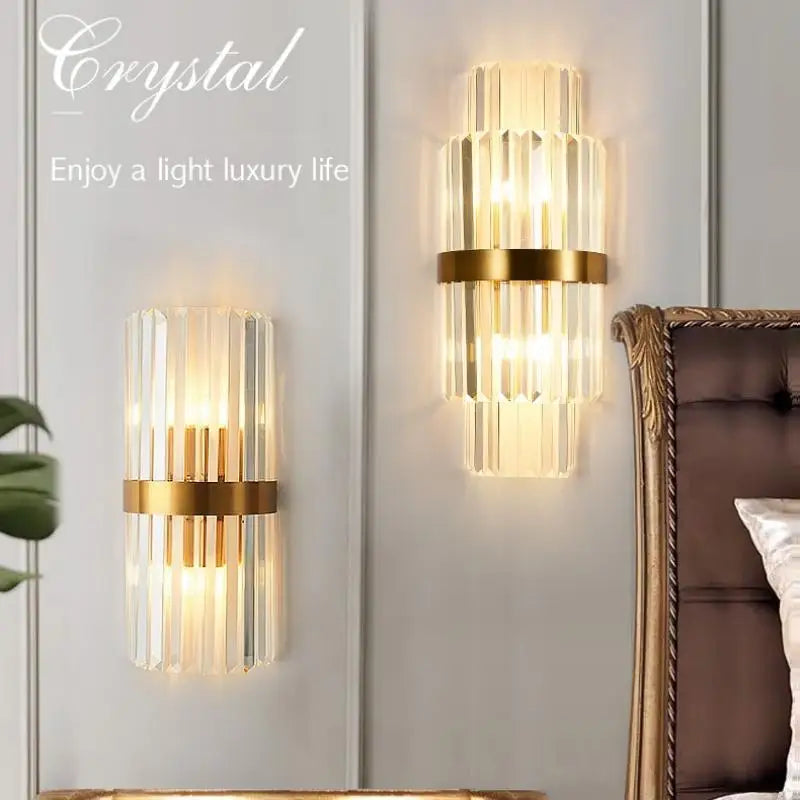 Crystal Gold Wall Lamp Luxury Indoor Decoration Light for Axya Brand