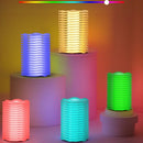 Axyaa RGB Wave Shape Mood Desk Lamp: Touch/Remote Control Dimming for Bedroom & Living Room