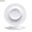 Axya Irregular Ceramic Dinner Plate Soup Pasta Snack Dessert Solid Color Tableware