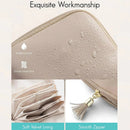 Axyaa Tassel Cosmetic Bag Mini Organizer Solid Color Jewelry Storage Bag