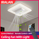 Axyaa Invisible Leafless Ceiling Fan with LED Light for Bedroom & Living Room