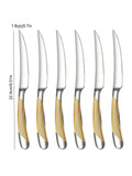 Axyaa Stainless Steel Star Drill Cutlery Set - 30pc Knife, Fork & Spoon Dining Set