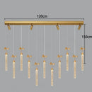 Axyaa Crystal Chandelier, Elegant Dining Room Lighting, Luxury Living Room Pendant Lights