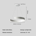 Axyaa Modern Black LED Chandelier Pendant Light for Foyer, Bar, Stairs, Indoor Luminarias