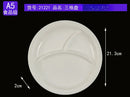 Axyaa White Melamine Fast Food Plate Set - Commercial Grade Imitation Porcelain Plate