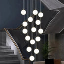 Axyaa Modern Duplex Staircase Pendant Light - Villa Magic Bean Style