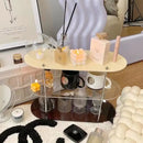 Axyaa Acrylic Water Cups & Perfume Display Rack Shelf - Detachable Home Storage Stand