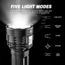 Axya Rechargeable Waterproof COB LED Flashlight for Camping & Hiking