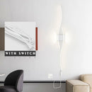 Axyaa LED Wall Lights: Bedroom TV Background Bedside Sconce, Black/White, AC85-265V