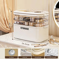 Axyaa Cosmetics and Jewelry Organizer Box - Spacious and Portable Makeup Storage
