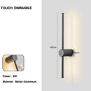 Axyaa 360° Rotatable LED Wall Sconce, Touch Dimmable & Adjustable Brightness