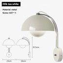 Axyaa Nordic Bud Wall Light Chrome Bedroom Lamp Home Decor Fixture