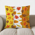 Autumn Leaves Pattern Throw Pillow Cover for Sofa, Bedroom, Car - Axyaa