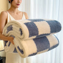 Axyaa Checkerboard Double Layer Fleece Blanket - Soft & Warm Plush Throw Blanket