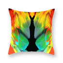 Axyaa Bird Feather Polyester Cushion Cover for Home Decor