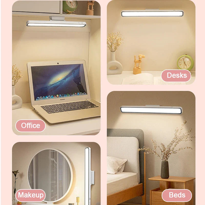 Axya LED Desk Lamp with Magnetic Hang, USB Rechargeable, Stepless Dimming