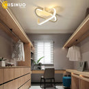 Axyaa LED Chandelier Indoor Ceiling Lamp White/Black Bedroom Living Room Lighting