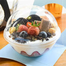 Axya Round Dessert Cups with Lid - Pack of 50 or 100