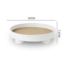 Axyaa Nordic White Ring Tray - Decorative Storage Tray for Tableware and Jewelry