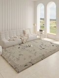 Axyaa Plush Fluffy Modern Bedroom Rug Large Living Room Decor Soft Washable Carpet