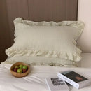 Axyaa Korean Lace Ruffled Pillowcases (Set of 2)