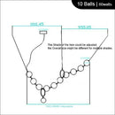 Axyaa Pearl Glass Necklace Chandelier - Modern LED Pendant for Home & Restaurant Decor