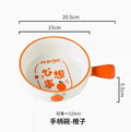 Axyaa Ceramic Handle Bowl, Underglaze Color, Oven-Safe Rice, Noodle, Salad Bowl
