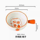 Axyaa Ceramic Handle Bowl, Underglaze Color, Oven-Safe Rice, Noodle, Salad Bowl