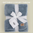 Axyaa Whitecap Plush Throw Blanket: Lightweight Luxury Fleece for Cozy Home Decor