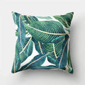 Axyaa Tropical Plant Green Leaves Cactus Pillowcase Living Room Sofa Cushion Cover