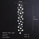 Axyaa Glass Shade LED Pendant Lights Chandeliers Fixture