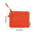 Axyaa Double Mesh Makeup Bag Zipper Portable Cosmetic Pouch Organizer Travel