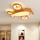 Axyaa Kids Airplane LED Ceiling Light, Nordic Modern Helicopter Chandelier for Youth Room