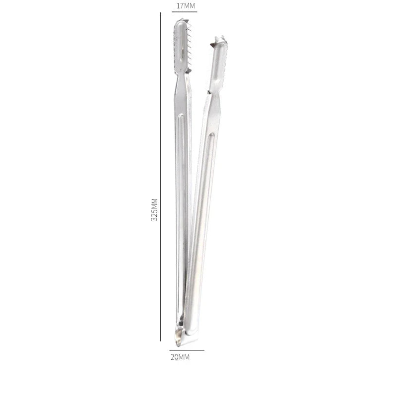 Axyaa Stainless Steel Food Tongs for Kitchen Cooking and Barbecue