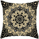 Axyaa Mandala Print Square Pillowcase - Home Decor Cushion Cover