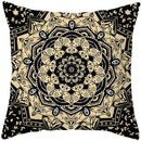 Axyaa Mandala Print Square Pillowcase for Home Decor and Sofa Cushions